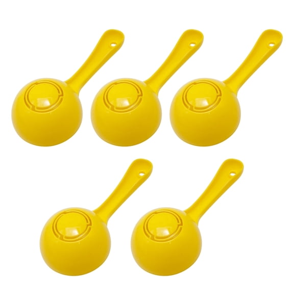5 Pack Rice Ball Maker Spoon, Food Grade Non Stick Plastic Onigiri Mold Paddle, Yellow Rice Scooper for Sushi, DIY Bento Lunch, Home Kitchen Restaurant Cooking Tool