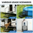 thumbnail image 5 of 4 Step RV Stairs with Handrail,Portable Step Ladder with Anti-Slip Panel,660 lbs Load Capacity,Portable Mobile Home Stairs for Travel Trailers,Camper and Porch, 5 of 6