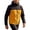 Yellow, variant on Hooded Color Block Outdoor Jacket Men Hooded Zip Up Windproof Lightweight Casual Jacket Army Green XXXL
