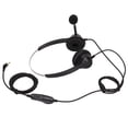thumbnail image 4 of Auriculares binaurales de 2,5 mm con cancelación de ruido para centro de llamadas y micrófono silenciado para atención al cliente empresarial., 4 of 14