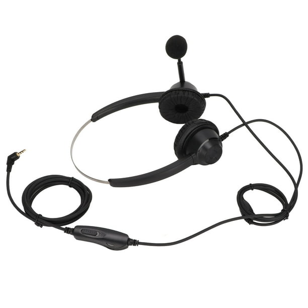 Ymiko 2.5mm Telephone Headset Binaural Noise Cancelling Call Center