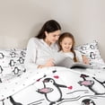 thumbnail image 5 of Castle Fairy Kawaii Penguin Full Size Comforter Sets,Love Heart Bedding Sets, 5 of 8