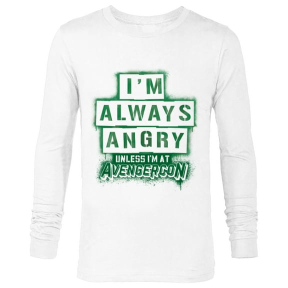 Marvel Ms. Marvel Hulk New Jersey Avengercon Always Angry - Long Sleeve T-Shirt for Men - Customized-White