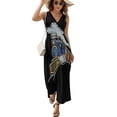thumbnail image 2 of Train Railroad Dress Fashion Boho Beach Long Dresses Female Party Printed Maxi Dress, 2 of 9