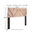 thumbnail image 3 of Signature Design by Ashley Contemporary Piperton Full Panel Headboard  Two-tone Brown/Black, 3 of 3