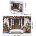 thumbnail image 2 of Christmas Puzzle 1000 Pieces Jigsaw Puzzles for Adults Or Childen,20"x30" Large Puzzle Decoration for Family Party Holiday, Multicolor Winter Scene with Snowman Puzzle, 2 of 8