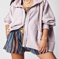 thumbnail image 2 of Veste d'Automne pour Adolescente à Manches Longues de Couleur Unie, 2 of 5