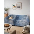 thumbnail image 6 of Blue Couch Cover Sofa Covers 3 Cushion Sectional Couch, Retro Oil Painting Modern Abstract Art Aesthetics Washable Sofa Covers Slipcover Sectional Sofa Cover, Furniture Protector 71"x150", 6 of 9