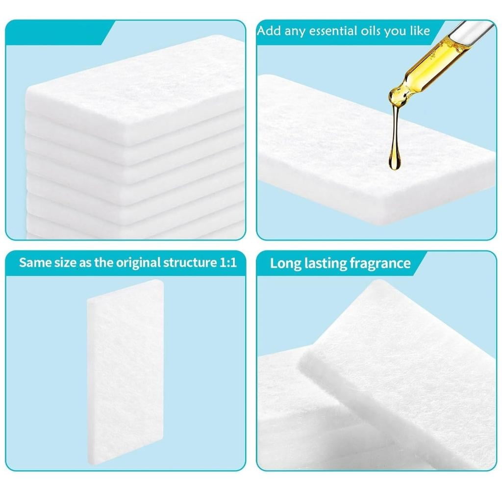 40Pcs Reusable Cotton Humidifier Descaler Pad Humidifier Aromatic Pad Humidifier
