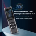 thumbnail image 2 of Laser Distance Meter,131Ft Digital Laser Meter,USB Rechargeable,LCD Backlight,Electronic Angle,Length/Area/Volume Theorem/Pythagorean Theorem Measurement,IP54,Metal(Grey), 2 of 8