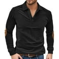 thumbnail image 1 of Polo Adulte Homme Manches Courtes T-Shirts à Boutons Basique Noir Homme, 1 of 9
