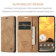thumbnail image 3 of CaseMe Leather for Google Pixel 10/10 Pro Case, Flip Wallet Leather Case with Card Holder Magnetic Closure Shockproof Kickstand Protective Phone Cases Cover for Google Pixel 10/10 Pro,Brown, 3 of 12