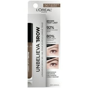 LOreal Paris Unbelieva-Brow Longwear Waterproof Tinted Brow Gel, Soft Brunette