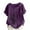 Purple, variant on VEKDONE Dandelion Graphic Tees for Women Mexican Linen Tshirts Summer Short Sleeve Crewneck Tunics Tops Plus Size Loose Fit Shirts Button Comfy Blouse Deals Of The Day