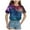 Blue, variant on Godom Girls Short Sleeve T Shirts Casual Cute Blouse Kids Tee Tops Girl Clothes