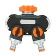 thumbnail image 4 of Conector de Manguera de 2, Adaptador de Manguera de Jardín Grueso Práctico Práctico para Fugas Eficiente 2 Válvula Para Lavado de Automóviles de Rigo de Jardín, 4 of 7