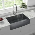 thumbnail image 4 of Rivage 33 x 21 Stainless Steel, Single Basin, Farmhouse Kitchen Sink with Apron in Black, 4 of 9