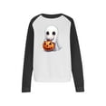 thumbnail image 6 of Tnhcen Women's Halloween Oversized Crewneck Sweatshirt - Plus Size Long Sleeve Spooky Print Fall Essentials Casual Home/Outdoor S-3XL, 6 of 7