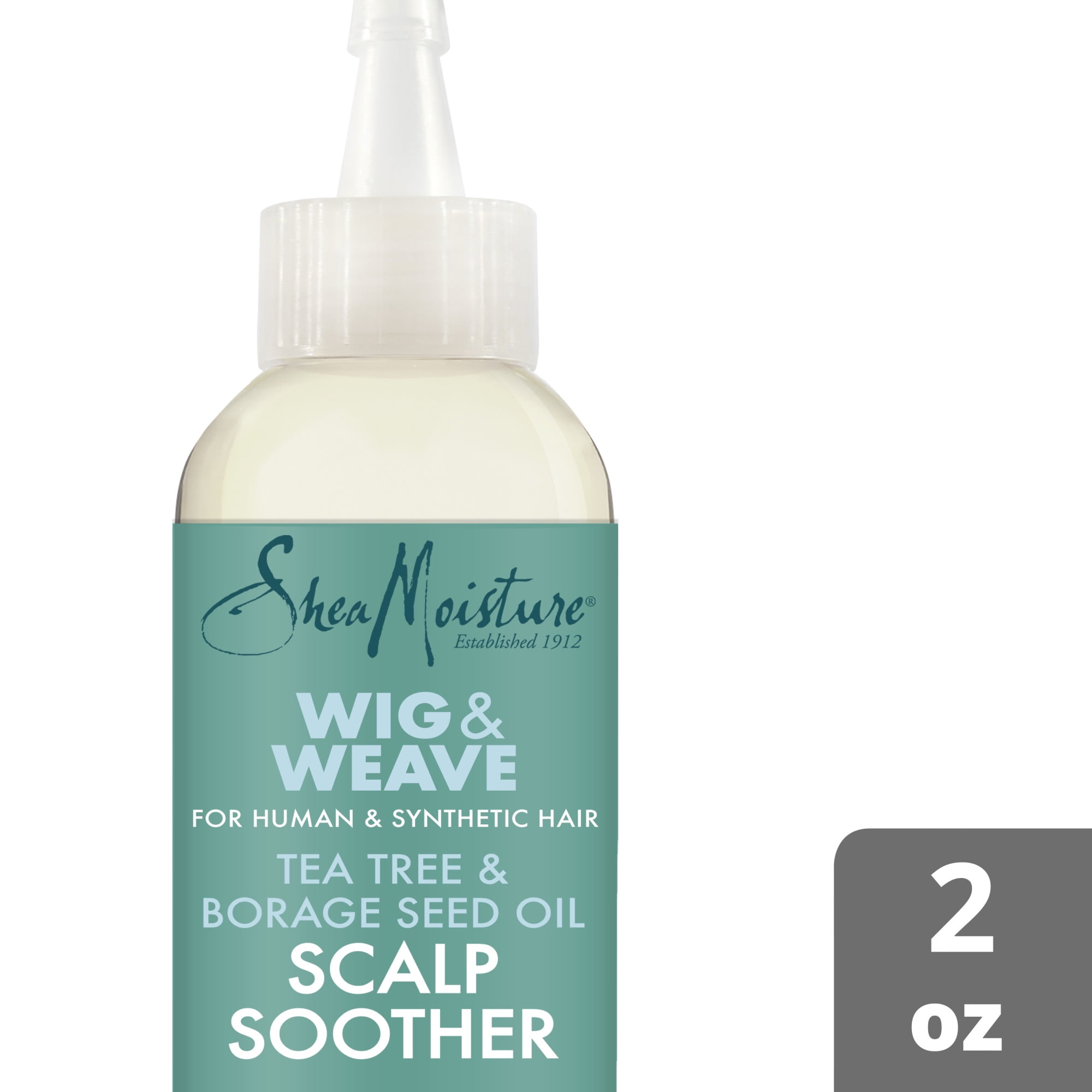 SheaMoisture Wig & Weave Moisturizing Scalp Soother Hair Oil Serum with Tee Tree and Borage Seed Oil, 2 fl oz
