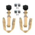 thumbnail image 1 of AMC AMX 1967-1974 Standard 3 Point Tan Retractable Bucket Seat Belt Kit with Bracketry - 2 Belts, 1 of 1