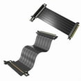 thumbnail image 3 of PCIE3.0 RiserCard Extension Cable PCIE3.0 X16 Video Card Extender Ribbon Flexible Cable 90/180Degree for Computer GPU, 3 of 9