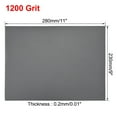 thumbnail image 3 of Uxcell 1200 Grit Waterproof Sandpaper Wet Dry Sand Paper Silicone Grey 10 pcs, 3 of 5
