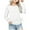 White, variant on Posijego Girls Spring Tops Long Sleeve Shirts Side Bow Little Girl Round Neck Casual Soft Tunic Top Blouses