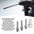 thumbnail image 4 of Garden Drill Adapter, 2 Pits 2 Slots Carbon Steel Auger Adapter Easy To Install  for Garage, 4 of 7