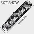 thumbnail image 3 of Dailycode Double Sided Oven Mitt with Loop Heat Resistant Kitchen Long Potholders 7" x 35" Black White Line Circles, 3 of 6
