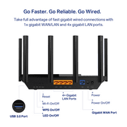 TP-Link Tri-Band 6-Stream Wi-Fi 6E Router - 6 Ghz Band - Speed up to 5.4 Gbps - Archer AXE5400
