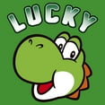thumbnail image 2 of Boy's Nintendo Super Mario St. Patrick's Day Lucky Yoshi Retro  Graphic Tee Kelly Green Small, 2 of 4
