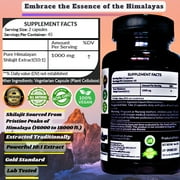 GoodlifePick Himalayan Shilajit Capsules 10,000mg, 90 Count - Natural Energy & Vitality