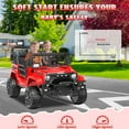 thumbnail image 3 of YunTopKids 24 Volt Ride on Toys, 2 Seater Electric Battery Powered Toys Car with 800W Powerful Motors, 3 Speeds, LED Lights, Bluetooth Music,Red, 3 of 8