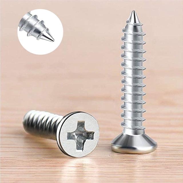 Tornillo autorroscante 800PCS M2, tornillo autorroscante de acero inoxidable, tornillo autorroscante de acero al carbono, para hardware electrónico, maquinaria, construcción Adepaton YQ-0577