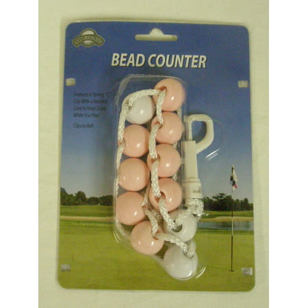 On Course Bead Counter Scorekeeper (Pink) Golf Shot Tracker