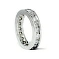 thumbnail image 2 of Bague Éternité en Diamant avec Ensemble de 2 Canaux Or Blanc 14K, 2 of 2