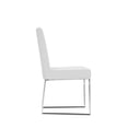 thumbnail image 4 of Pemberly Row 19.5" Faux Leather Dining Chair in White (Set of 2), 4 of 5