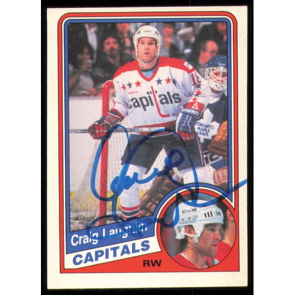 Craig Laughlin Autographed 1984-85 O-Pee-Chee Card #203 Washington Capitals SKU #255027