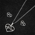 thumbnail image 3 of PVCS Women's Fashion Pendant Earring Set Color Clavicle Necklace Exquisite Earrings, 3 of 4