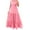Pink, variant on Women's 2025 Spring Summer Square Collar Dress Off Shoulder Style Elegant Ruffle Hemline Skirt Mini Dresses