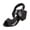 Black, variant on Women's Sandals Women Oofos Sandals Womans Sandals Women's Fashion Casual Versatile Open Toe Spring And Summer Comfortable Back Zipper Roman High Heel Sandals Black