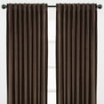 thumbnail image 3 of Chanasya Brown Velvet Curtains Panel Set 2 -Piece - Classy Partial Blackout Curtain Room Darkening Curtains Drapes for Living Room Bedroom - Window Treatment - 108 Inch Length Long - Mink, 3 of 6