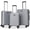 Gray, variant on Costway 3-Piece Hardside Luggage Set (20/24/28 Inch) with 8-Spinner Wheels, 3-Digital Lock Red