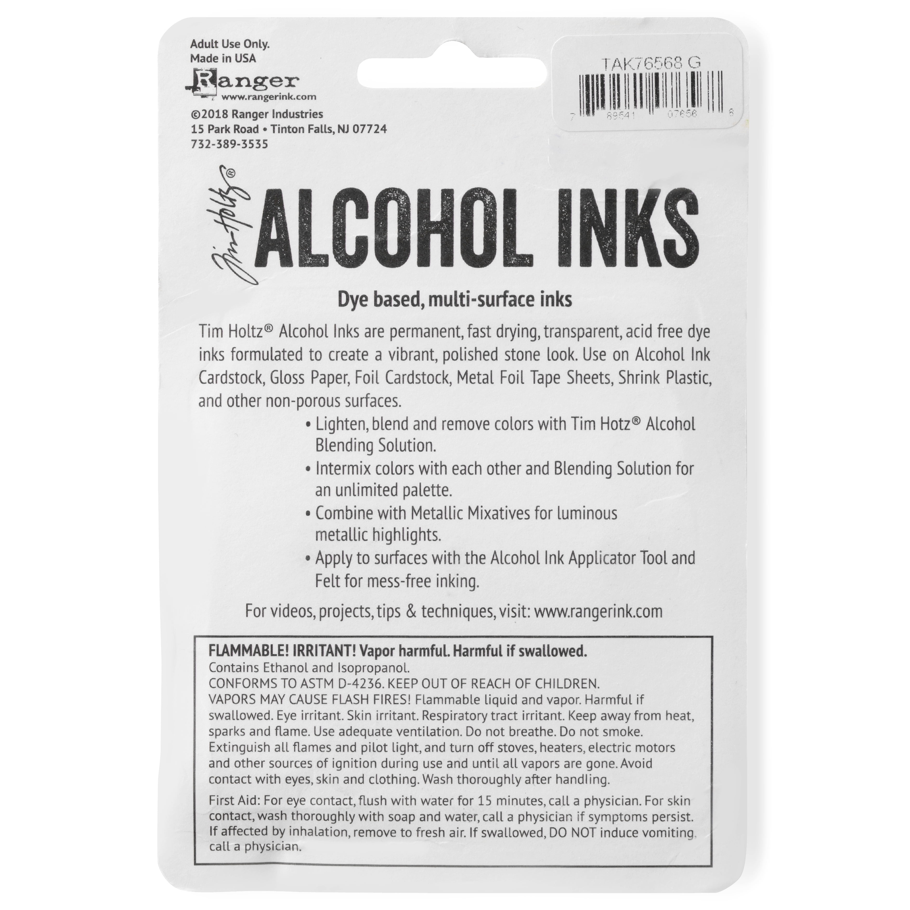 Tim Holtz Granite Alcohol Ink Set, 6 Packs: 3 ct. (18 total)