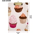 thumbnail image 3 of GZHJMY Cartoon Cake Clipboard A4 Standard Size Decorative Clipboard with Low Profile Metal Clip for Students Men Women Classroom and Office Whiteboard Clipboards, 3 of 7