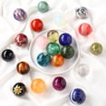 thumbnail image 2 of Bola de cristal blanco de 4 cm, bola de cristal amarillo, piedra original pulida, matriz de siete estrellas, adornos de bola de Feng Shui para el hogar y la oficina, 2 of 4