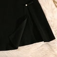 thumbnail image 4 of BEAUKEY Midi Skirt For Women Side Slits Straight Skirt Chinese Pearl Buckle Knitted Skirt, 4 of 5