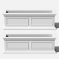 thumbnail image 1 of Veradek Brixton Window Box 36" Planter 2 Pack White, 1 of 7