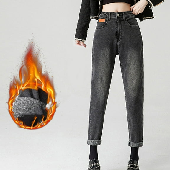 YanHoo Wide Leg Jeans for Women High Waisted Stretchy Baggy Jeans Pull On Trendy Plus Size Womens Jeans Straight Denim Pants Gray,M