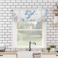 thumbnail image 4 of Kitchen Curtains Valances for Small Windows, Summer Sea Turtle Coral Short Curtain Valance for Living Room, Ocean Life Starfish Shell Blue Orange Rod Pocket Blinds Window Printed Drapes 54x18 Inch, 4 of 6
